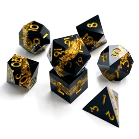 Resin sharp edge metal ore - Black Gold - Rollespilsterninger - Epic Dwarf Dice
